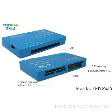 6 in one multi usb Card Reader all in one smart card reader